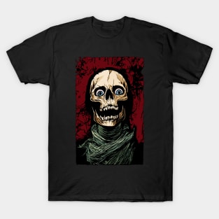 Laughing Skull with Scarf T-Shirt